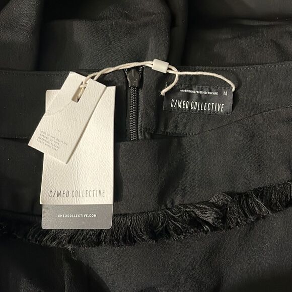 NWT C/MEO Collective True Magic High Waist Wide Leg Black Pants Palazzo Pants M - Picture 6 of 9